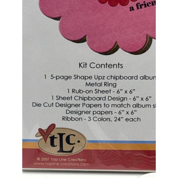 Shape Upz Flower Chipboard Album Kit by TLC 6x6 s Scrapbooking Craft Kit - Picture 3 of 3